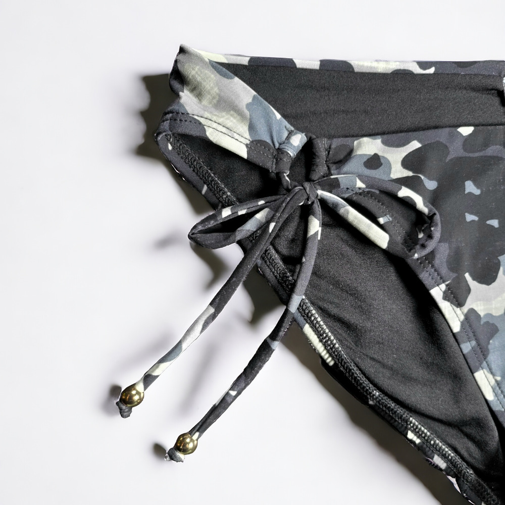 NWT ROBIN PICCONE Eden Camo‎ Side Tie Bikini Bottom Women's Size XS, M - Picture 2 of 6
